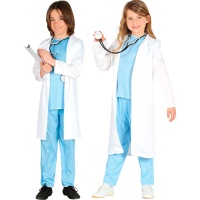 Fato de médico com bata para crianças