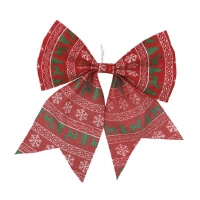 Pendurar a árvore de Natal em forma de laço com 23 cm de comprimento