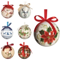 Bolas de Natal 7,5 cm - 6 unid.