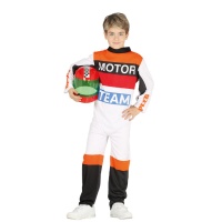 Fato de piloto de corridas para crianças