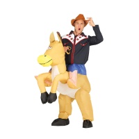 Fato de adulto com ombros de cavalo