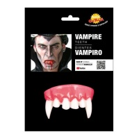 Dentes de vampiro pontiagudos