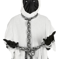 Algemas para pescoço e mãos de prisioneiros.