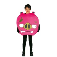 Fato de porco rosa infantil Angry Birds