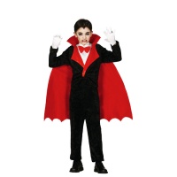 Fato de vampiro com laço para crianças