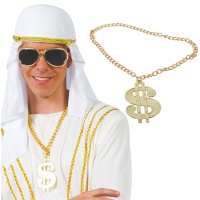 Colar com o símbolo do dólar