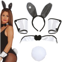Conjunto Coelhinha da Playboy - 5 peças