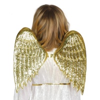Asas de anjo Douradas infantil - 34 x 40 cm