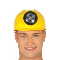 Capacete de operário com luz - 58 cm