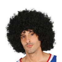 Cabeleira preta tipo afro