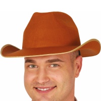 Chapéu de cowboy castanho