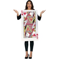 Fantasia de carta rainha para adulto