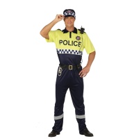 Fato de polícia municipal para homem