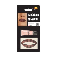 Tatuagens temporárias Harlequin para os lábios
