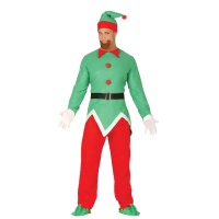 Disfarce de elfo de Natal para homem