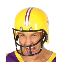 Capacete de futebol americano amarelo - 64 cm