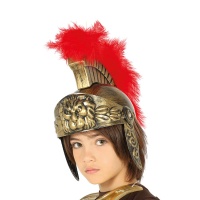 Capacete romano dourado criança - 54 cm