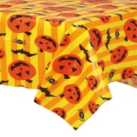 Toalha de mesa de Halloween com abóboras - 1,30 x 1,75 m