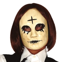 Máscara The Purge com uma cruz de mulher