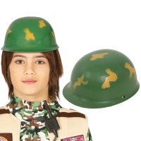 Capacete de camuflagem militar para crianças - 56 cm