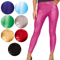 Leggins metalizadas douradas