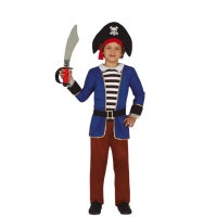 Fantasias de Capitão Pirata Azul para Crianças