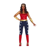 Roupa Wonder Woman com calças para mulheres