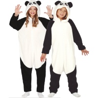 Fato de urso panda para crianças