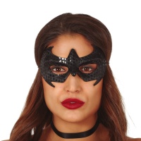 máscara de super-herói preta