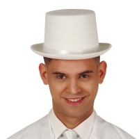 Chapéu de feltro branco - 59 cm