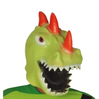 Máscara de dragão verde