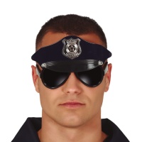 Óculos pretos da polícia