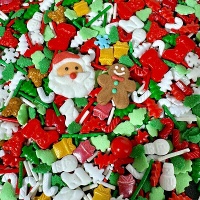 Sprinkles do Papai Noel mix de 90 gr - Azucren