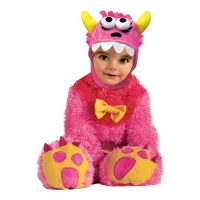 Fato de monstro cor-de-rosa para bebé