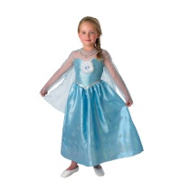 Fato de Elsa Frozen Modelo Oficial para menina