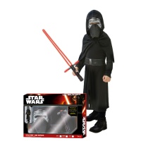 Roupa Kylo Ren Star Wars com espada numa caixa