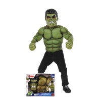 Fato Hulk numa caixa para criança
