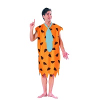 Fato de homem das cavernas Fred Flintstone com gravata para homem