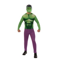 Disfarce de Hulk com máscara para homem