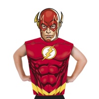 Fato de Flash com t-shirt e máscara para crianças