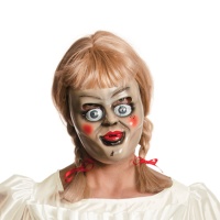 Máscara de Annabelle com peruca