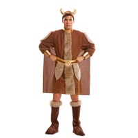 Fato de Viking com capa, capacete e cobre-botas para homem