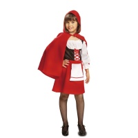 Fato de Capuchinho Vermelho com capa para menina