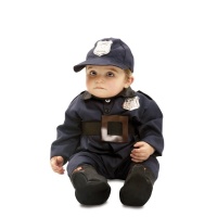Fato de polícia com boné de bebé