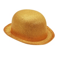 Chapéu de coco dourado - 58 cm