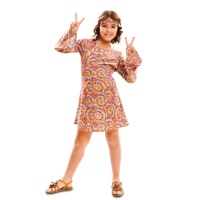 Fato hippie psicadélico para rapariga