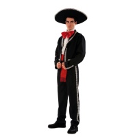 Disfarce de Mariachi preto para homem