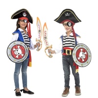 Fato de pirata para criança com acessórios