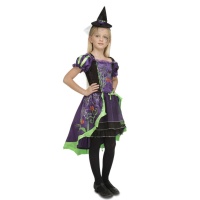 Fato de bruxa abóbora para menina