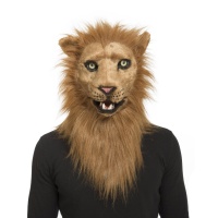 Máscara de leão com mandíbula móvel